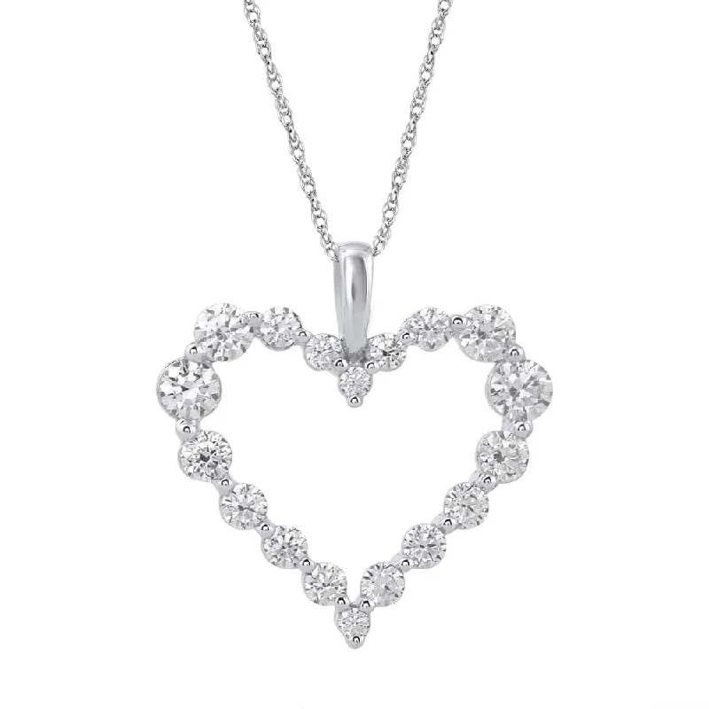 Last Chance To Grab Your Favorite Jewelry At A Discount 1 Carat (ctw) Diamond Heart Pendant Necklace in Gold (Silver Chain Included) Last Chance To Grab Your Favorite Jewelry At A Discount 1 Carat (ctw) Diamond Heart Pendant Necklace in Gold (Silver Chain Included)