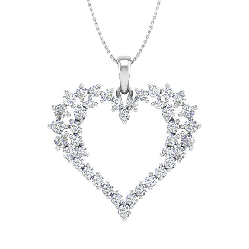 Bold And Beautiful Jewelry Now At Irresistible Prices 1 Carat Diamond Heart Pendant Necklace in Gold (Silver Chain Included) Bold And Beautiful Jewelry Now At Irresistible Prices 1 Carat Diamond Heart Pendant Necklace in Gold (Silver Chain Included)