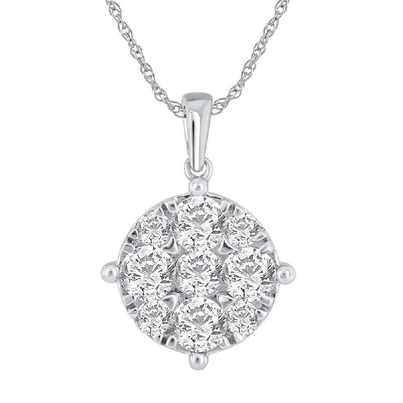 Limited-Time Offer On Elegant Jewelry Pieces 1 Carat Diamond Solitaire Pendant in Gold (Silver Chain Included)