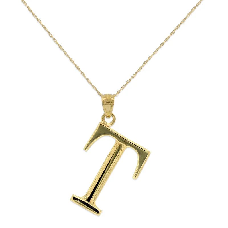 Jewelry Sale Alert – Shop Timeless Elegance Today 10KT Yellow Gold 18-inch 30MM Initial Pendant; Initial T Jewelry Sale Alert – Shop Timeless Elegance Today 10KT Yellow Gold 18-inch 30MM Initial Pendant; Initial T