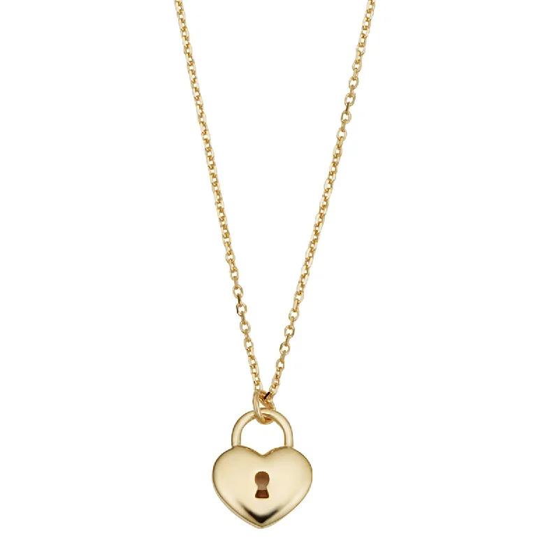 Timeless Elegance, Temporary Discounts – Act Fast 10KT Yellow Gold 18-inch Heart Lock Adjustable Pendant Timeless Elegance, Temporary Discounts – Act Fast 10KT Yellow Gold 18-inch Heart Lock Adjustable Pendant