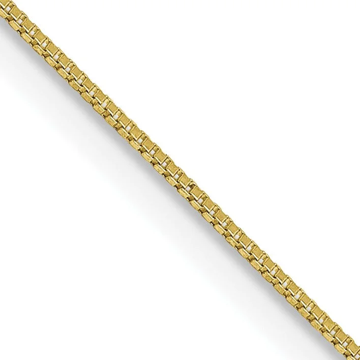 Luxury Jewelry Now At Special Promotional Rates 10KT Yellow Gold 20-inch 0.5MM Box Pendant Chain Luxury Jewelry Now At Special Promotional Rates 10KT Yellow Gold 20-inch 0.5MM Box Pendant Chain