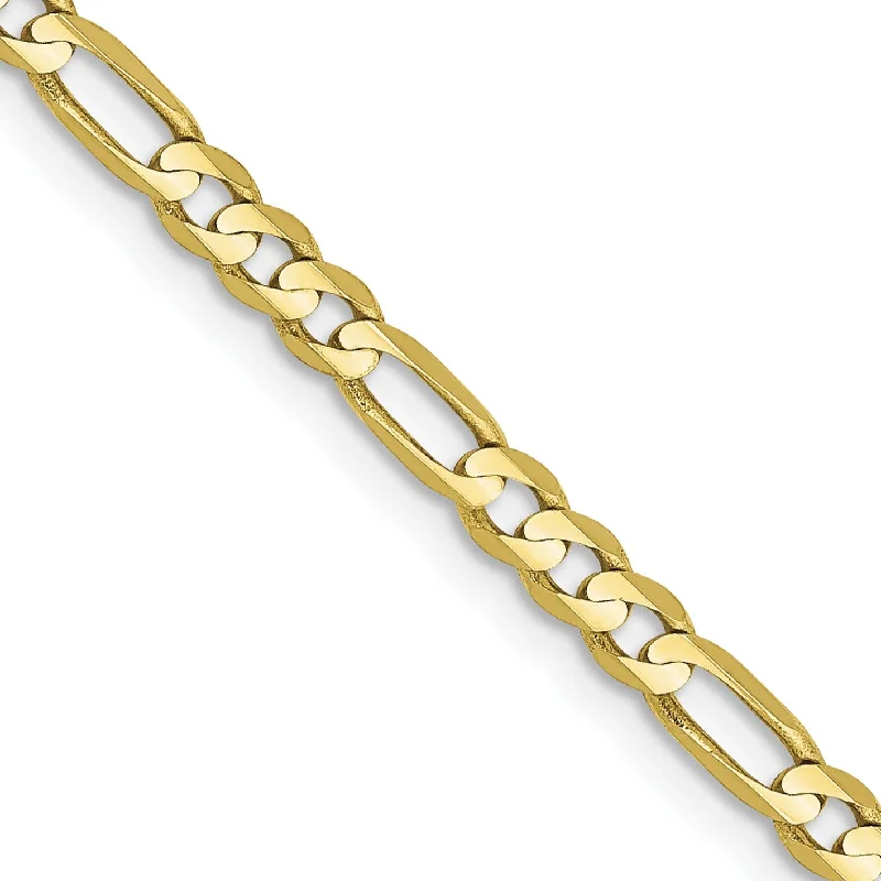 Handmade Pearl Jewelry For Timeless Elegance 10KT Yellow Gold 20-inch 3MM Lobster Clasp Figaro Chain Handmade Pearl Jewelry For Timeless Elegance 10KT Yellow Gold 20-inch 3MM Lobster Clasp Figaro Chain