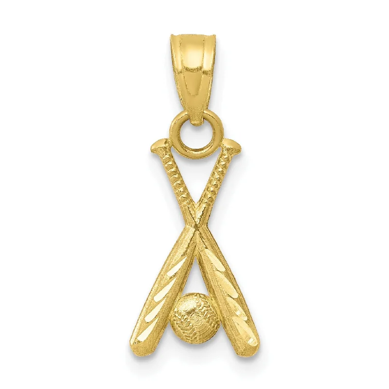 Exclusive Jewelry Bundles At Discounted Prices 10KT Yellow Gold 20X9MM Diamond-cut Baseball Bat Charm Exclusive Jewelry Bundles At Discounted Prices 10KT Yellow Gold 20X9MM Diamond-cut Baseball Bat Charm