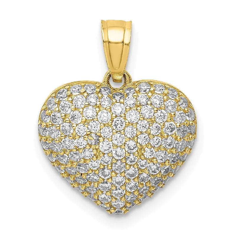 Limited-Time Jewelry Sale – Don't Miss These Deals 10KT Yellow Gold Cubic Zirconia Pave Heart Pendant. Chain Not Included Limited-Time Jewelry Sale – Don't Miss These Deals 10KT Yellow Gold Cubic Zirconia Pave Heart Pendant. Chain Not Included