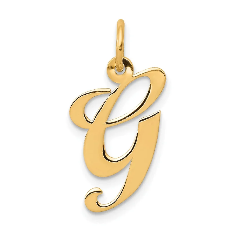 Fine Jewelry, Limited-Time Offers Available 14K Medium Fancy Script Initial G Charm Fine Jewelry, Limited-Time Offers Available 14K Medium Fancy Script Initial G Charm