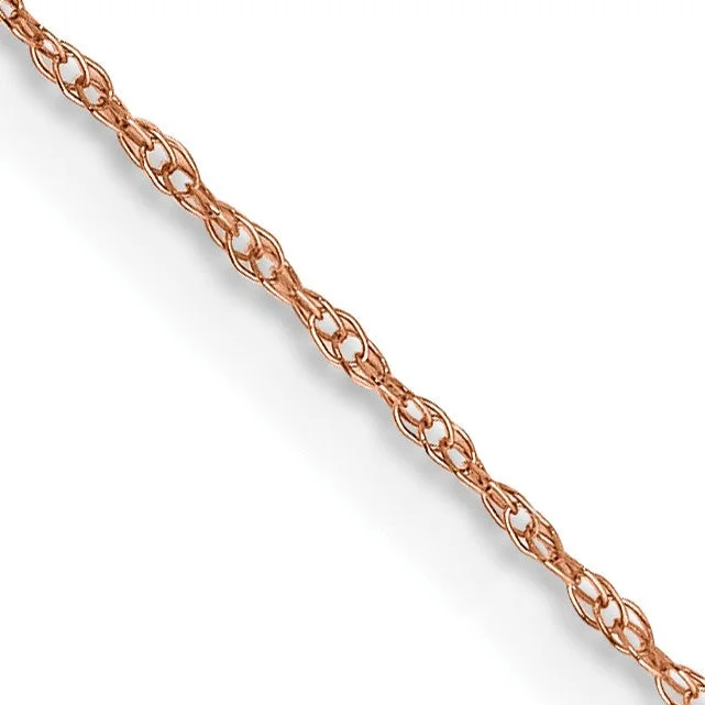 Shop Dazzling Jewelry At The Best Prices 14KT Rose Gold 18-inch 0.5MM Cable Rope Pendant Chain Shop Dazzling Jewelry At The Best Prices 14KT Rose Gold 18-inch 0.5MM Cable Rope Pendant Chain