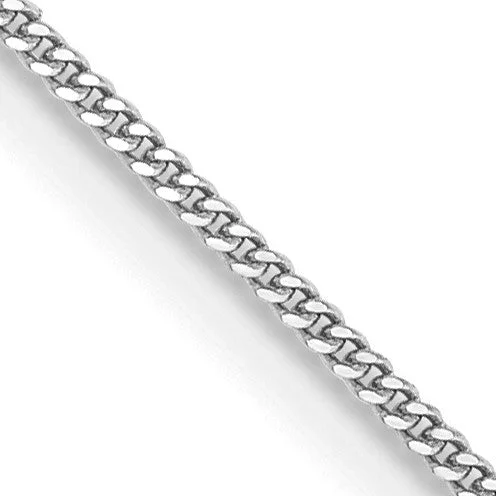 Affordable Glamour – Premium Jewelry At Special Prices 14KT White Gold 18-inch 0.9MM Curb Pendant Chain Affordable Glamour – Premium Jewelry At Special Prices 14KT White Gold 18-inch 0.9MM Curb Pendant Chain