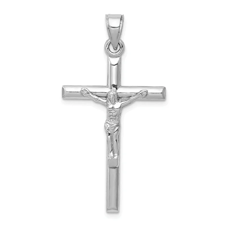 Accessorize For Less – Luxury Jewelry At Affordable Prices 14KT White Gold 39X20MM Crucifix Cross Pendant. Chain Not Included Accessorize For Less – Luxury Jewelry At Affordable Prices 14KT White Gold 39X20MM Crucifix Cross Pendant. Chain Not Included