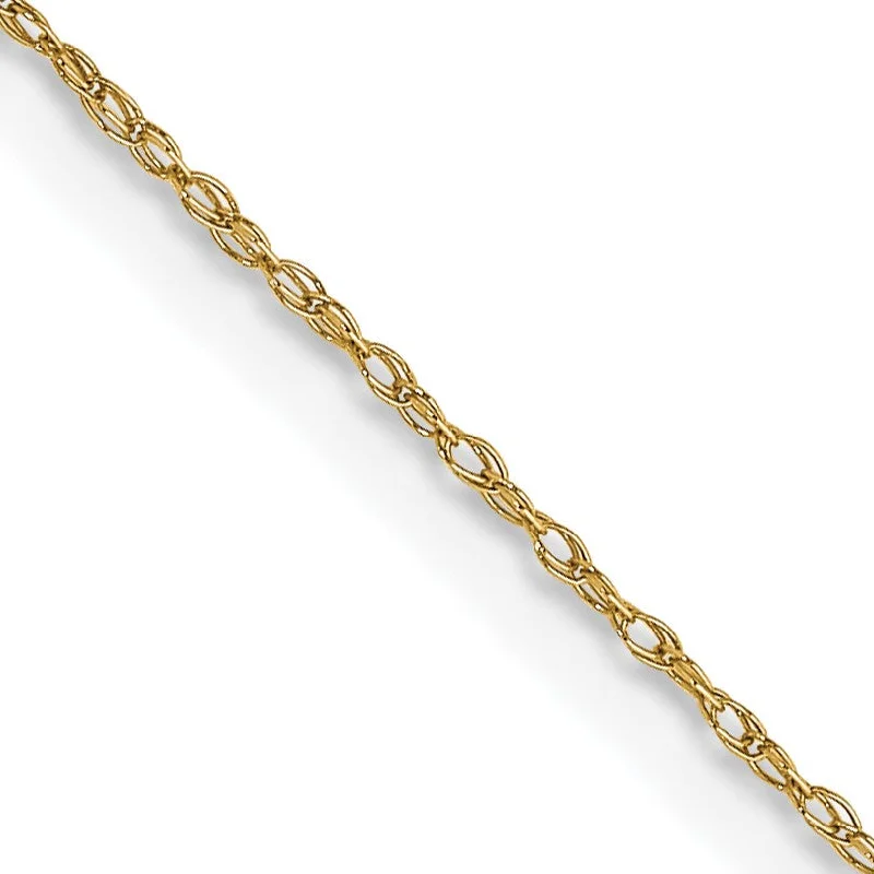 High-Quality Jewelry At A Fraction Of The Cost 14KT Yellow Gold 13-inch 0.5MM Cable Rope Pendant Chain High-Quality Jewelry At A Fraction Of The Cost 14KT Yellow Gold 13-inch 0.5MM Cable Rope Pendant Chain