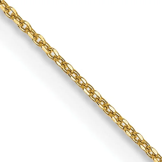 Big Discounts On Elegant Jewelry Collections 14KT Yellow Gold 16-inch 0.6MM Diamond-cut Cable Pendant Chain Big Discounts On Elegant Jewelry Collections 14KT Yellow Gold 16-inch 0.6MM Diamond-cut Cable Pendant Chain