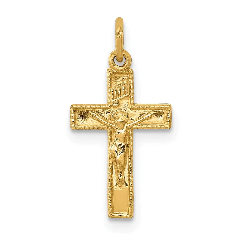 Best Jewelry Deals – Premium Quality At Exclusive Discounts 14KT Yellow Gold 19X10MM Crucifix Cross Pendant. Chain Not Included