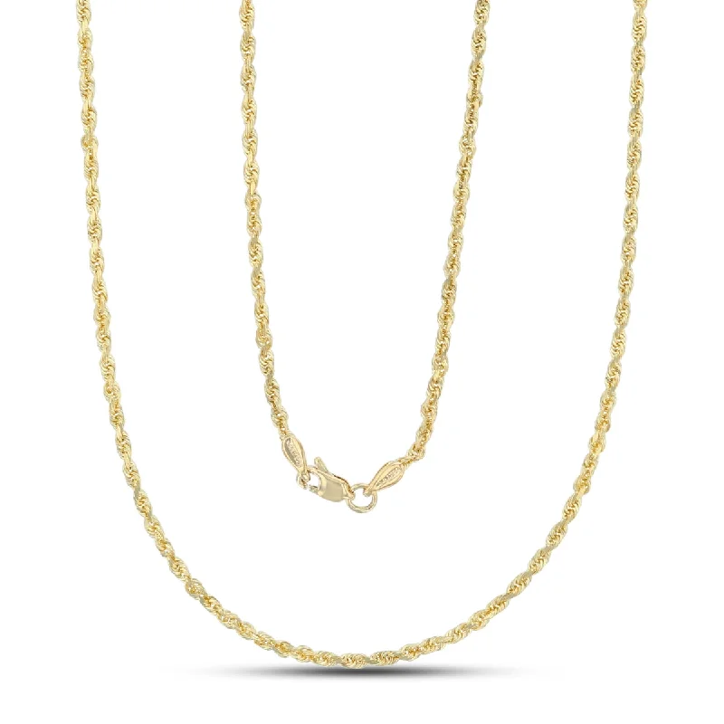 Huge Savings On Timeless Jewelry Collections 14KT Yellow Gold 20-inch 2.15MM Diamond-cut Chain