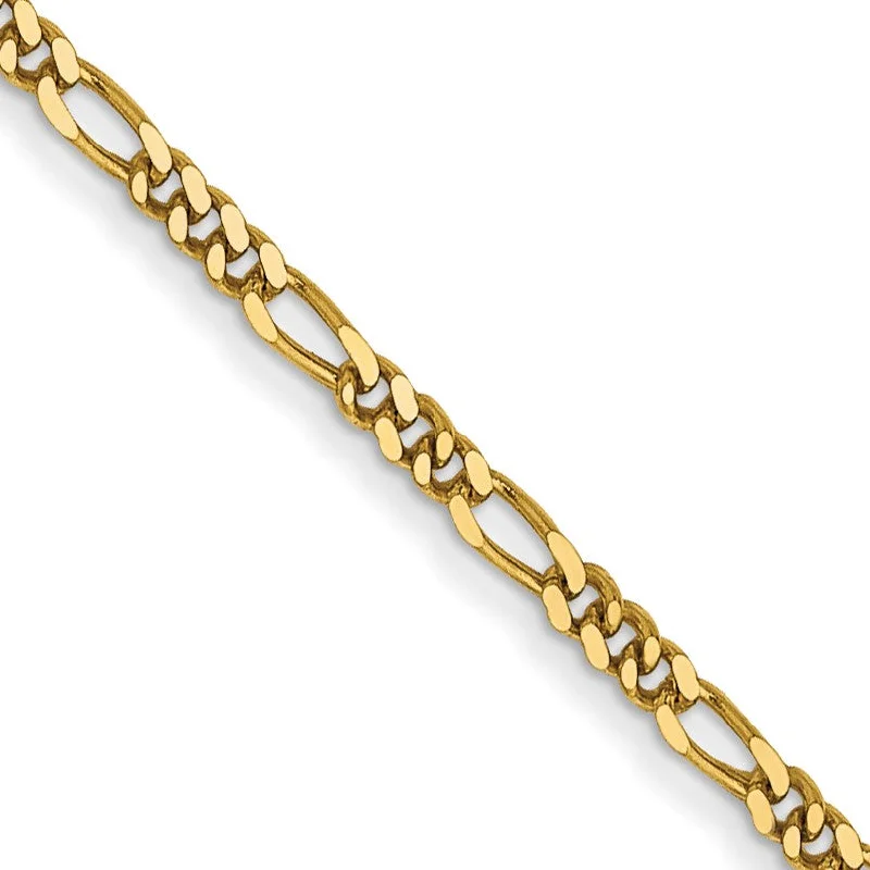 Modern Jewelry At Exclusive Discounts – Shop Today 14KT Yellow Gold 22-inch 1.25MM Flat Figaro Chain Modern Jewelry At Exclusive Discounts – Shop Today 14KT Yellow Gold 22-inch 1.25MM Flat Figaro Chain
