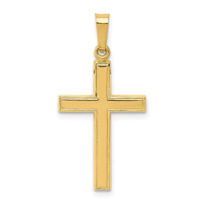 Your Perfect Accessory Now At The Best Price 14KT Yellow Gold 28X9MM Cross Pendant. Chain Not Included