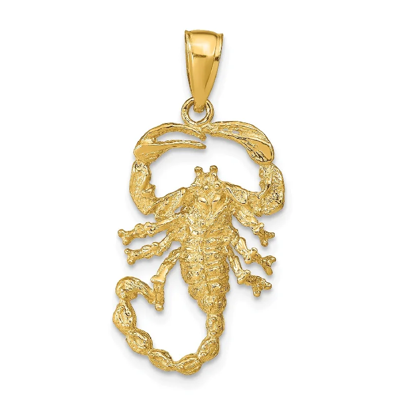 Timeless Jewelry Styles At Wallet-Friendly Prices 14KT Yellow Gold 30X14MM Scorpion Pendant-Chain Not Included Timeless Jewelry Styles At Wallet-Friendly Prices 14KT Yellow Gold 30X14MM Scorpion Pendant-Chain Not Included