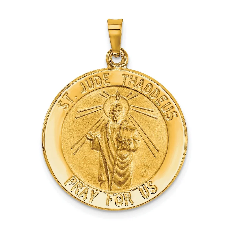 Exclusive Jewelry Sale – Grab Timeless Pieces Now 14KT Yellow Gold 31X22MM Medal Saint Jude Pendant. Chain Not Included Exclusive Jewelry Sale – Grab Timeless Pieces Now 14KT Yellow Gold 31X22MM Medal Saint Jude Pendant. Chain Not Included