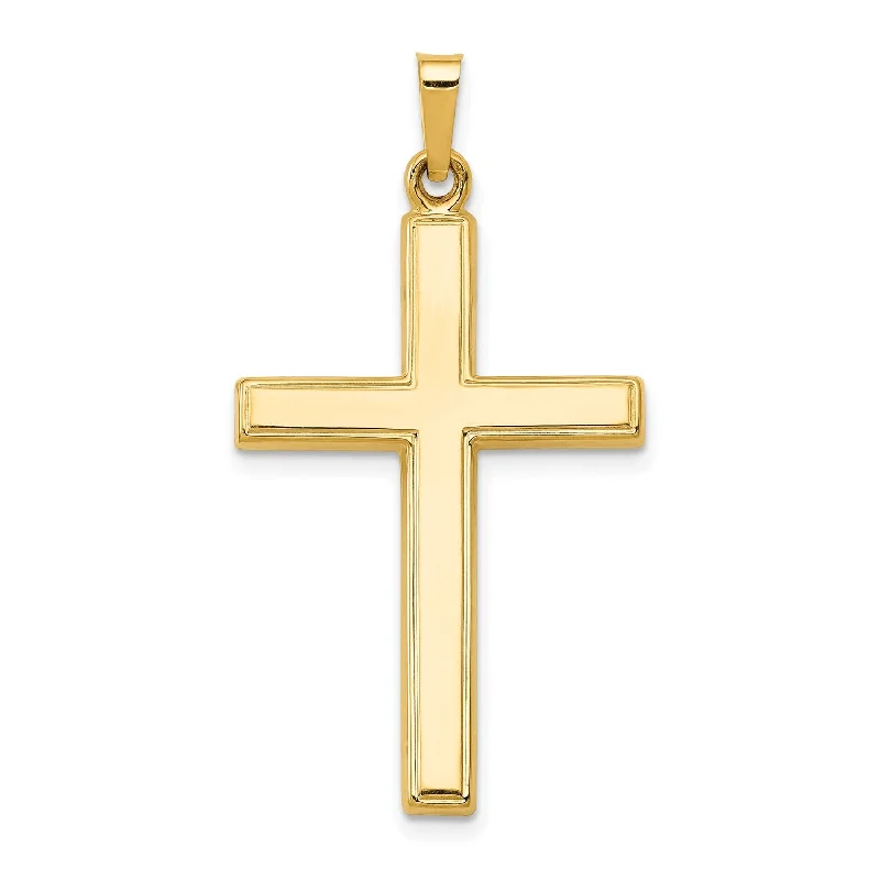 Shop Handcrafted Jewelry At Special Promotional Rates 14KT Yellow Gold 36X19MM Cross Pendant. Chain Not Included Shop Handcrafted Jewelry At Special Promotional Rates 14KT Yellow Gold 36X19MM Cross Pendant. Chain Not Included
