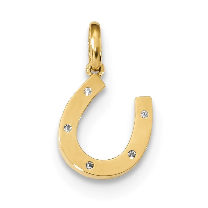 Glamorous Jewelry, Glamorous Deals – Shop Now 14KT Yellow Gold Cubic Zirconia 11X10MM Horseshoe Pendant. Chain Not Included Glamorous Jewelry, Glamorous Deals – Shop Now 14KT Yellow Gold Cubic Zirconia 11X10MM Horseshoe Pendant. Chain Not Included