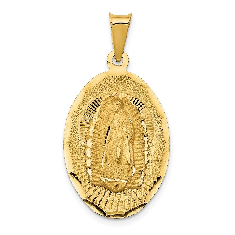 Exclusive Jewelry Sale – Sparkle For Less 14KT Yellow Gold Diamond-cut Guadalupe Pendant-Chain Not Included Exclusive Jewelry Sale – Sparkle For Less 14KT Yellow Gold Diamond-cut Guadalupe Pendant-Chain Not Included