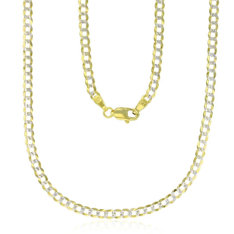 Last Chance To Shop High-End Jewelry At Markdown Prices 14KT Yellow Gold With Rhodium Plating 18-inch 3MM Cuban Link Chain Last Chance To Shop High-End Jewelry At Markdown Prices 14KT Yellow Gold With Rhodium Plating 18-inch 3MM Cuban Link Chain