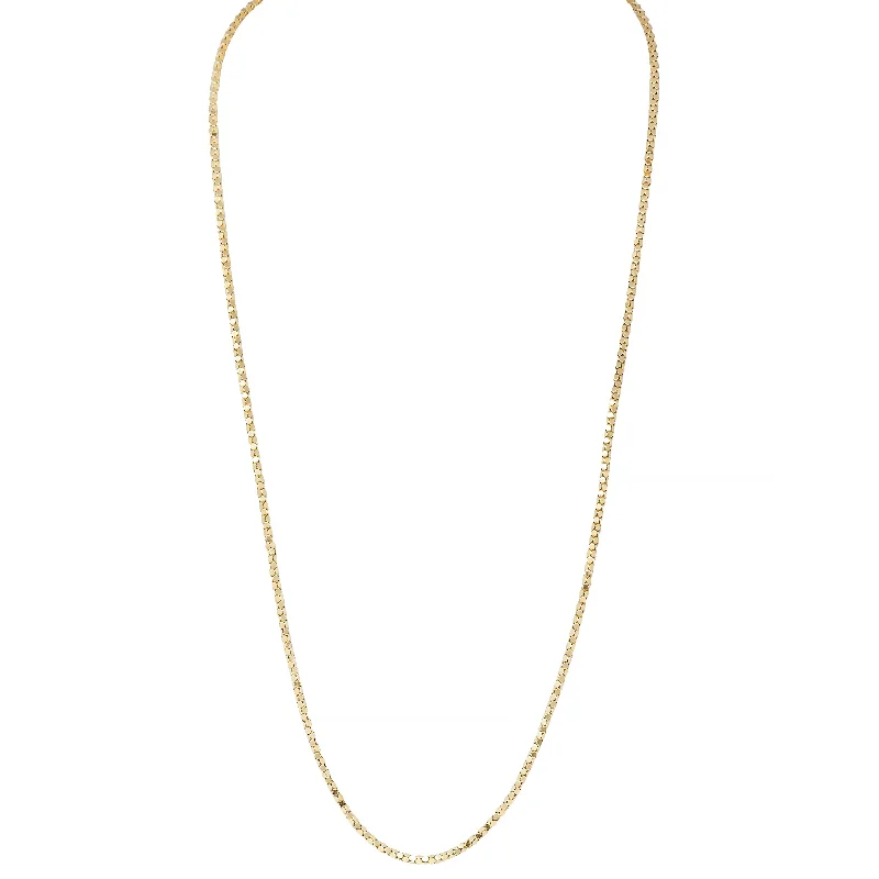 Dainty Floral Jewelry For Feminine Elegance 1970's 14 Karat Yellow Gold Vintage Popcorn Link Chain Dainty Floral Jewelry For Feminine Elegance 1970's 14 Karat Yellow Gold Vintage Popcorn Link Chain