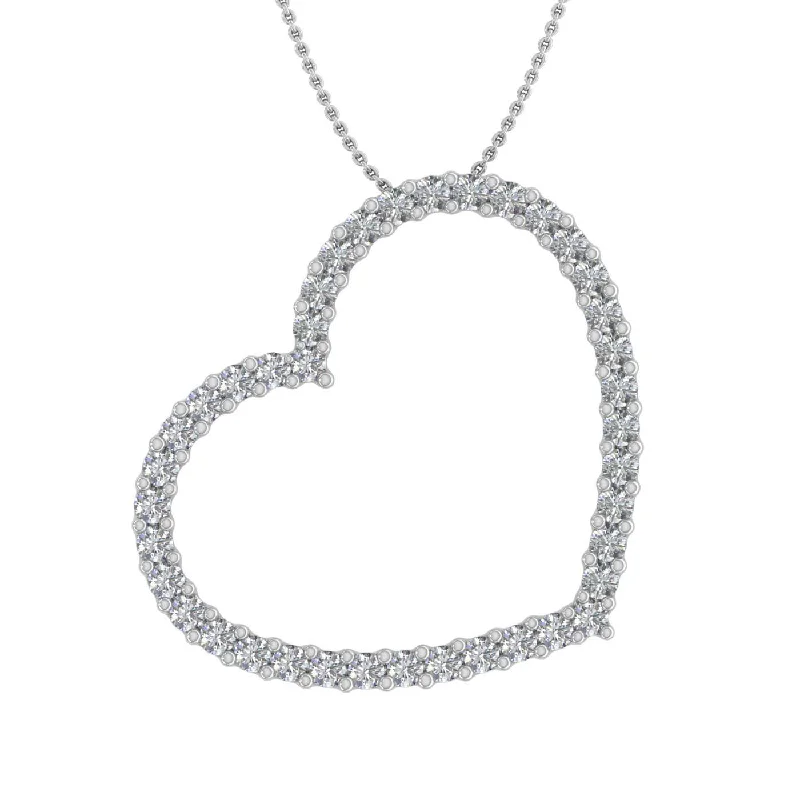 Clearance Sale On High-End Jewelry Collections 3/4 Carat Diamond Heart Pendant Necklace in Gold (Silver Chain Included) Clearance Sale On High-End Jewelry Collections 3/4 Carat Diamond Heart Pendant Necklace in Gold (Silver Chain Included)