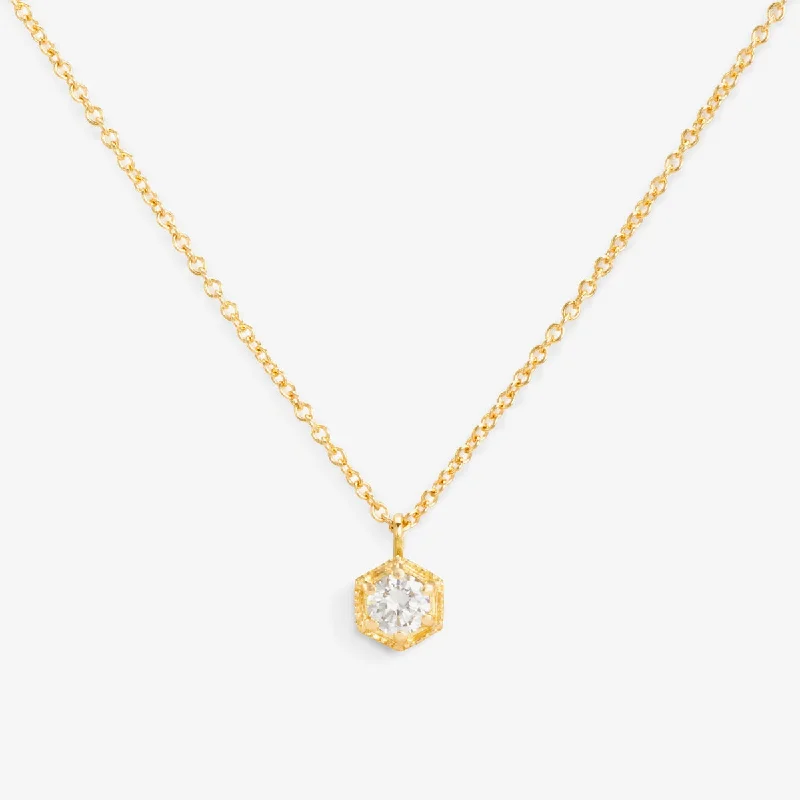 Shine Without Limits – Jewelry Sale Happening Now 3.5mm White Diamond Hexagon Necklace | N9903W Shine Without Limits – Jewelry Sale Happening Now 3.5mm White Diamond Hexagon Necklace | N9903W