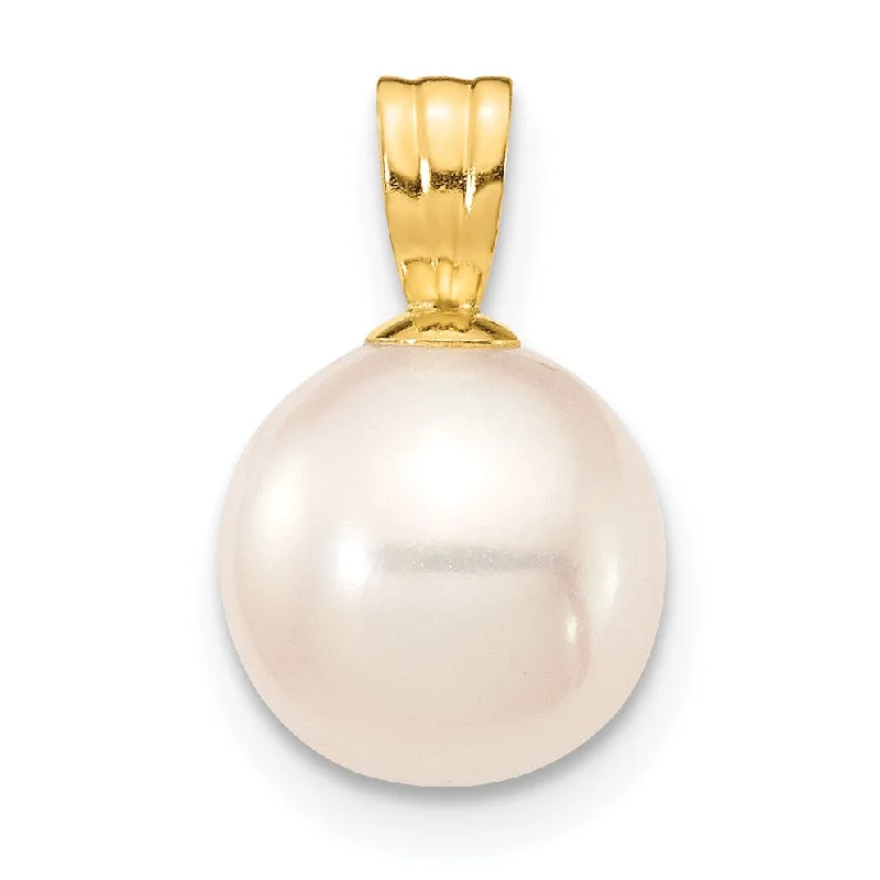 Elegant Jewelry At Unbeatable Offers – Shop Before It's Gone 8X9MM Round Pearl Pendant in 14KT Yellow Gold. Chain not Included Elegant Jewelry At Unbeatable Offers – Shop Before It's Gone 8X9MM Round Pearl Pendant in 14KT Yellow Gold. Chain not Included
