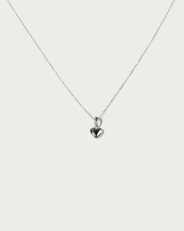 Get Ready To Sparkle – Special Jewelry Discounts Audrey Heart Necklace in Silver