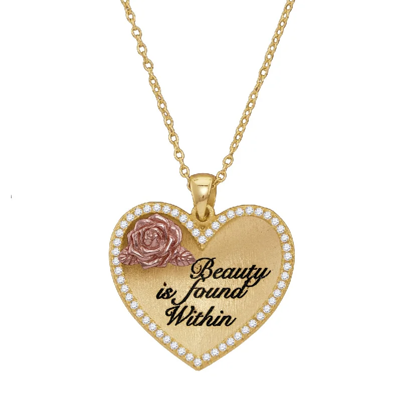 Exclusive Jewelry Sale – Sparkle For Less Disney 14KT Yellow Gold Plated Sterling Silver and Cubic Zirconia 18-inch Beauty is Found Within Pendant Exclusive Jewelry Sale – Sparkle For Less Disney 14KT Yellow Gold Plated Sterling Silver and Cubic Zirconia 18-inch Beauty is Found Within Pendant