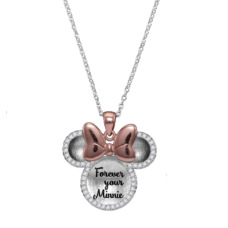 Make Your Outfit Shine With Discounted Jewelry Disney Sterling Silver and Cubic Zirconia 18-inch Forever Your Minnie Pendant Make Your Outfit Shine With Discounted Jewelry Disney Sterling Silver and Cubic Zirconia 18-inch Forever Your Minnie Pendant