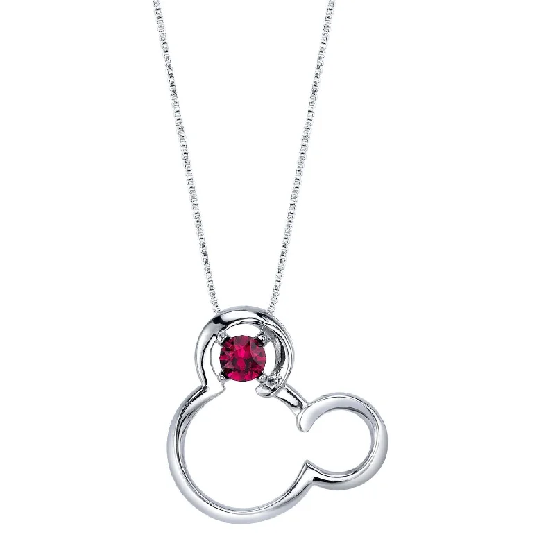 Special Jewelry Deals – Upgrade Your Collection Disney Sterling Silver Round Crystal 18-inch Birthstone Mickey Mouse Pendant Special Jewelry Deals – Upgrade Your Collection Disney Sterling Silver Round Crystal 18-inch Birthstone Mickey Mouse Pendant