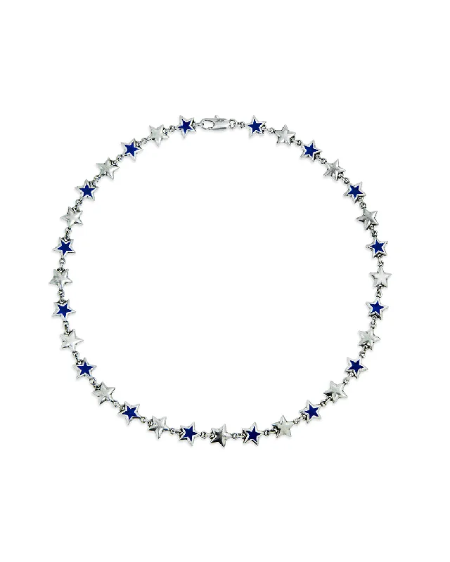 Jewelry Clearance Event – Stock Up Before It's Over Enameled Stars Necklace
