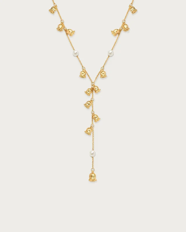 Get The Sparkle You Love At Prices You Adore Lily of the Valley Pearl Lariat Necklace Get The Sparkle You Love At Prices You Adore Lily of the Valley Pearl Lariat Necklace