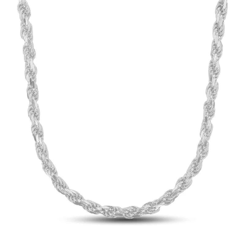 Elegant Jewelry, Exclusive Prices – Shop Now Luxe Layers Sterling Silver 22-inch 5.7MM Diamond-cut Rope Chain Elegant Jewelry, Exclusive Prices – Shop Now Luxe Layers Sterling Silver 22-inch 5.7MM Diamond-cut Rope Chain