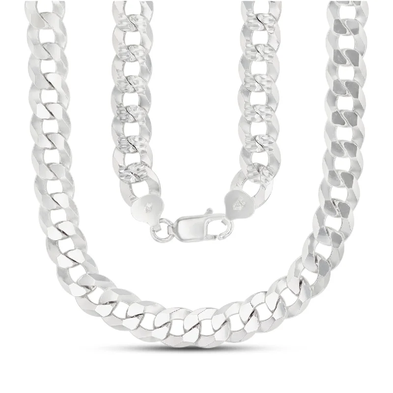 Don't Miss Out On Bestselling Jewelry At Special Prices Luxe Layers Sterling Silver 30-inch 10MM Diamond-cut Pave Curb Chain