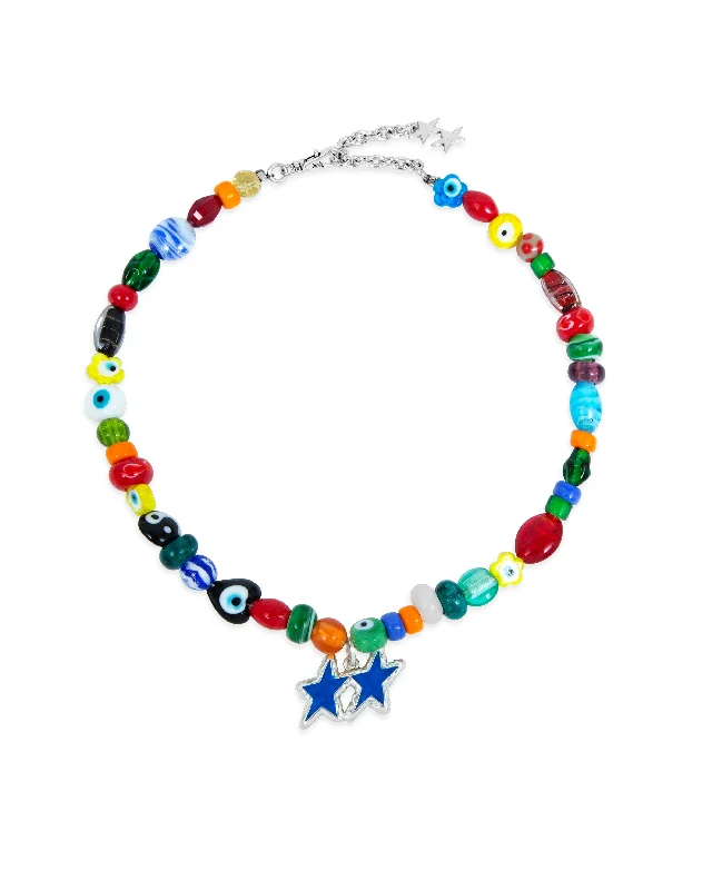 Limited-Time Jewelry Sale – Don't Miss These Deals Blue Melted Stars Necklace