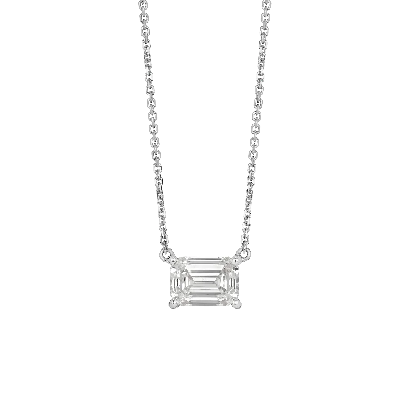 Premium Diamond Jewelry At Once-In-A-Lifetime Discounts The Emerald Solitaire Pendant
