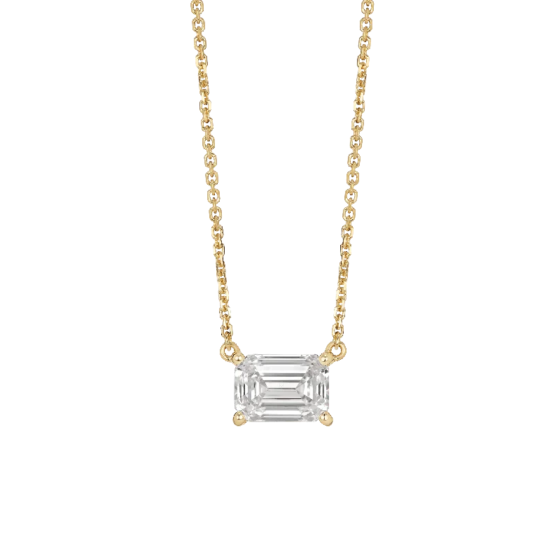 Timeless Elegance Now At Special Discounts The Emerald Solitaire Pendant