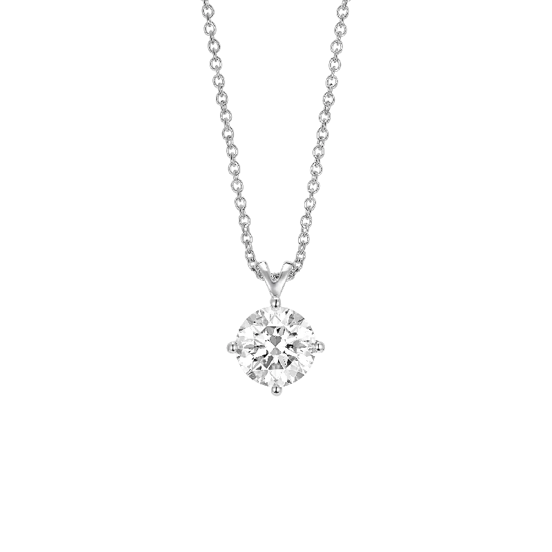 Shop Handcrafted Jewelry At Special Promotional Rates The Round Brilliant Solitaire Pendant
