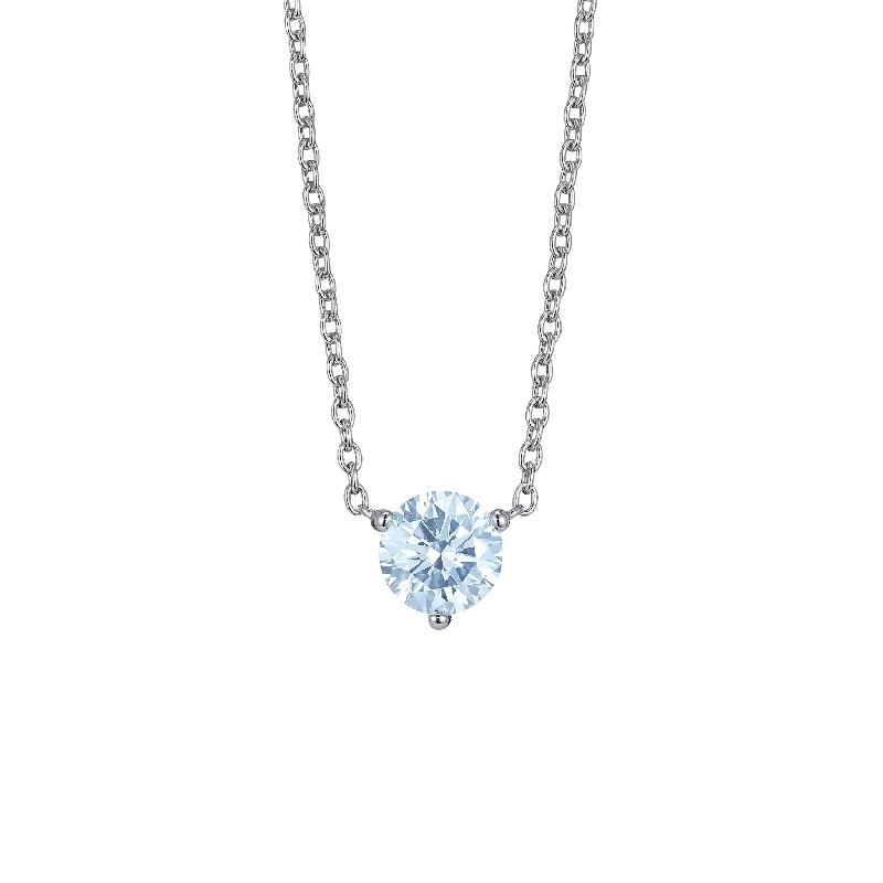 Limited-Stock Jewelry Sale – Once It's Gone, It's Gone The Blue Round Brilliant Solitaire Pendant Limited-Stock Jewelry Sale – Once It's Gone, It's Gone The Blue Round Brilliant Solitaire Pendant
