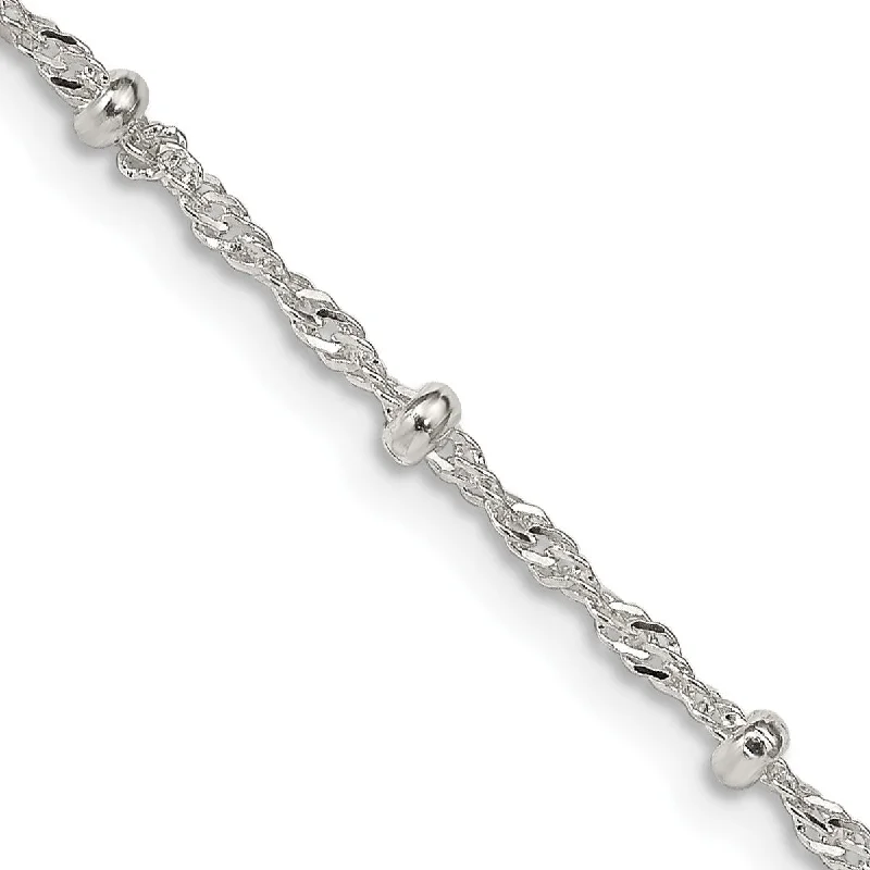 Unlock Unbeatable Jewelry Deals Before They’Re Gone Sterling Silver 14-inch 2.5MM Childrens Beaded Singapore Chain Unlock Unbeatable Jewelry Deals Before They’Re Gone Sterling Silver 14-inch 2.5MM Childrens Beaded Singapore Chain