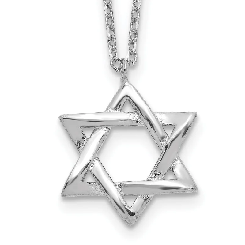 High-End Jewelry, Now More Affordable Than Ever Sterling Silver 16-inch Star Of David Necklace High-End Jewelry, Now More Affordable Than Ever Sterling Silver 16-inch Star Of David Necklace