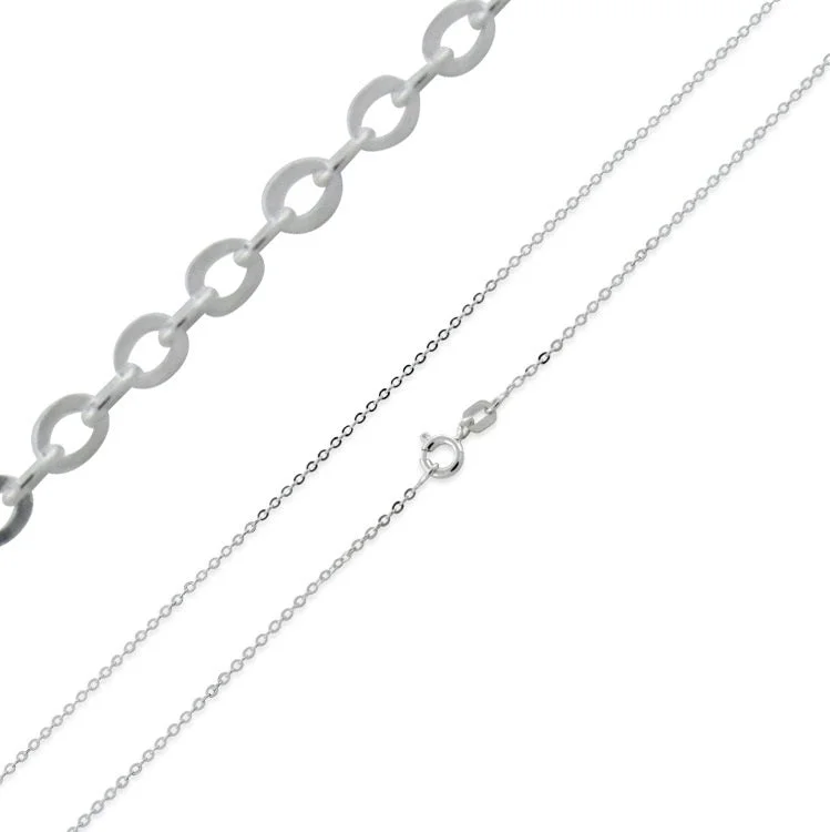 Grab Your Favorite Jewelry At The Lowest Prices Sterling Silver 18-inch Cable Chain