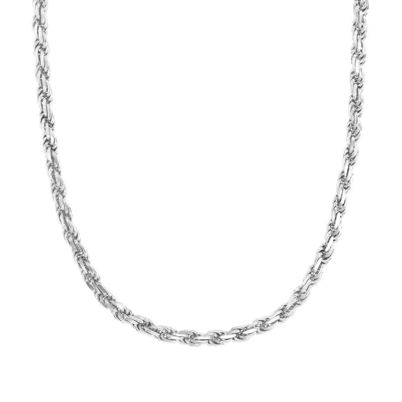 Elegant Jewelry, Exclusive Prices – Shop Now Sterling Silver 18-inch 3.9MM Rope Chain
