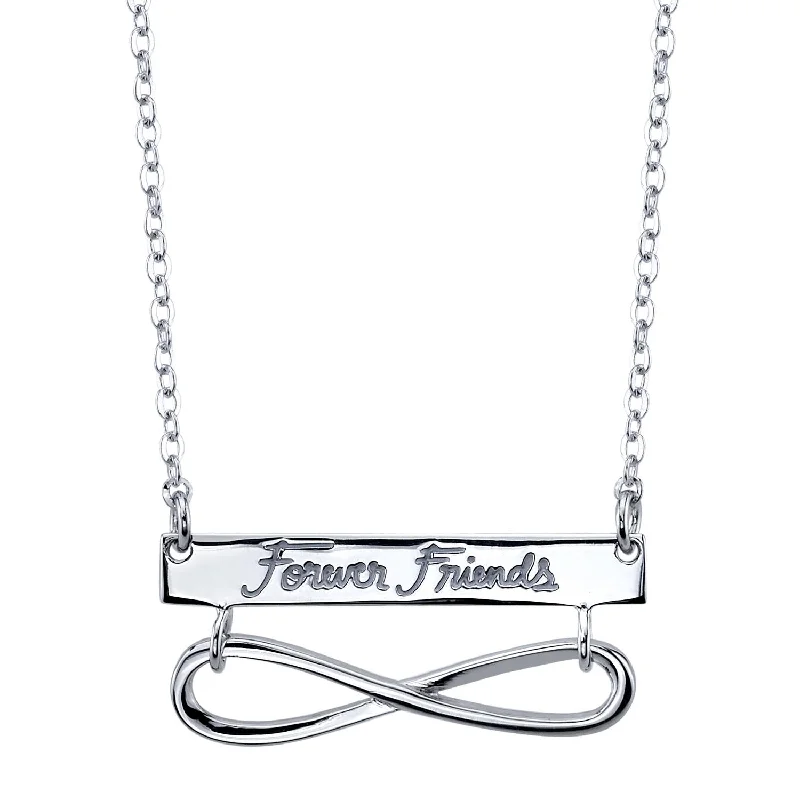 Modern Jewelry At Exclusive Discounts – Shop Today Sterling Silver 18-inch Friendship Forever Friends Pendant Modern Jewelry At Exclusive Discounts – Shop Today Sterling Silver 18-inch Friendship Forever Friends Pendant
