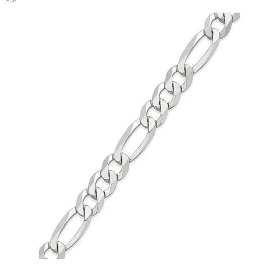 Limited-Stock Jewelry Sale – Once It's Gone, It's Gone Sterling Silver 20-inch 7.6MM Figaro Chain Limited-Stock Jewelry Sale – Once It's Gone, It's Gone Sterling Silver 20-inch 7.6MM Figaro Chain