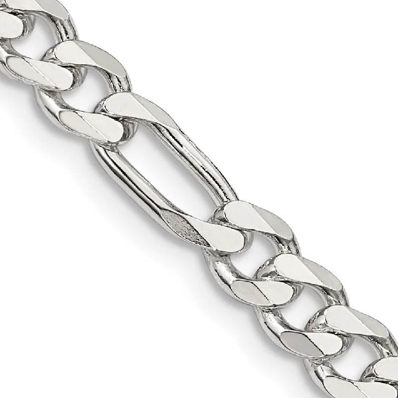 Exclusive Online Jewelry Sale – Don't Wait Sterling Silver 20-inch 5.5MM Lobster Clasp Figaro Chain