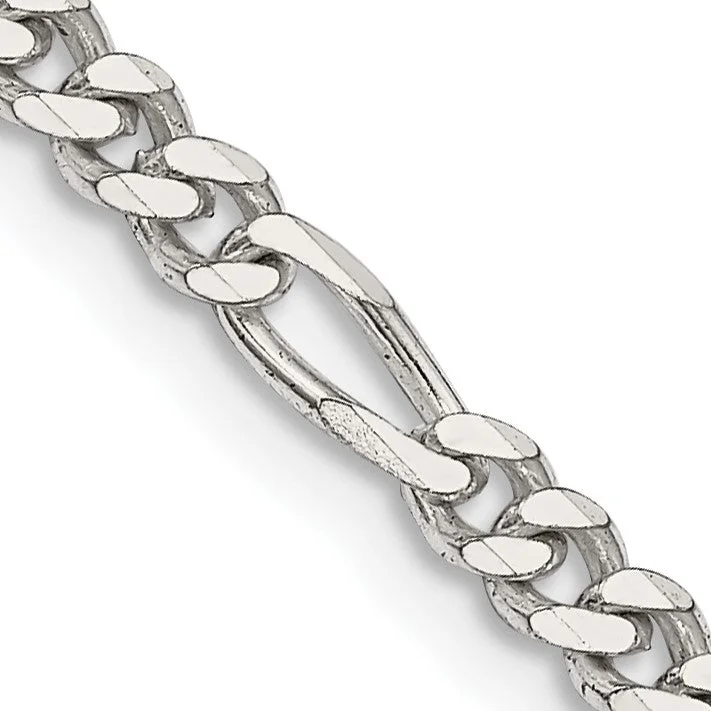 Grab Your Favorite Jewelry At The Lowest Prices Sterling Silver 22-inch 3.5MM Lobster Clasp Figaro Chain